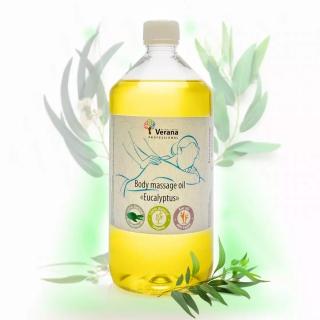 Telový masážny olej Eukalyptus - VERANA Objem: 1000ml