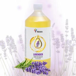 Telový masážny olej Levanduľa (Levander) - VERANA Objem: 1000ml