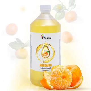 Telový masážny olej Mandarinka (Mandarin) - VERANA Objem: 1000ml