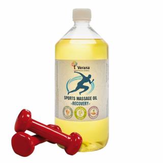 Telový masážny olej Športový - Regenerácia (Recovery) - VERANA Objem: 1000ml