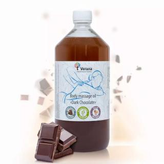 Telový masážny olej Tmavá čokoláda (Dark Chocolate) - VERANA Objem: 1000ml