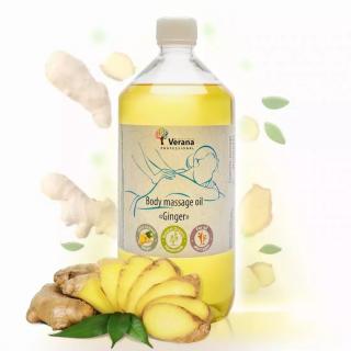 Telový masážny olej Zázvor (Ginger) - VERANA Objem: 1000ml