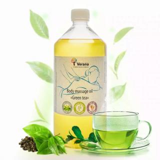 Telový masážny olej Zelený čaj (Green tea) - VERANA Objem: 1000ml