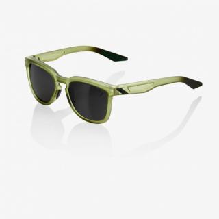 100% Hudson Matte Translucent Olive Slate Black Mirror Lens