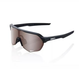 100% S2 Soft Tact Black HIPER Crimson Silver Mirror Lens