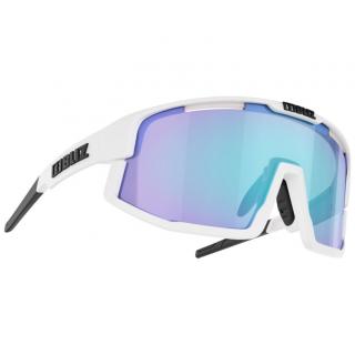 Bliz vision matt white frame smoke with blue multi lens