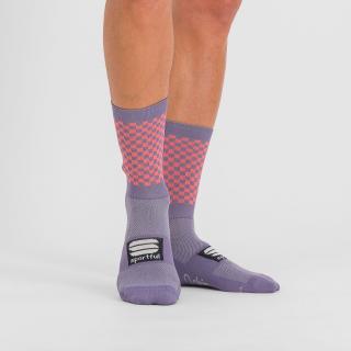 Sportful CHECKMATE ponožky mulled grape 40-43