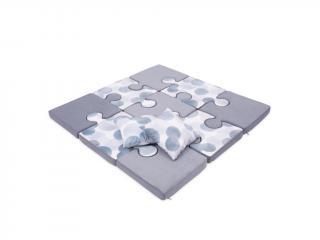 Deka na hranie puzzle varianta: sivá