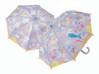 Detský dáždnik meniaci farbu - Rozprávkový svet