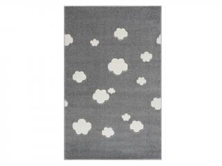 Detský koberec - Malý Mráčik Farba: striebornosivá-biela, Rozmery: 160 x 230 cm