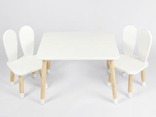 Detský stôl a stoličky Zajačie ušká Variant: stôl + 2 stoličky