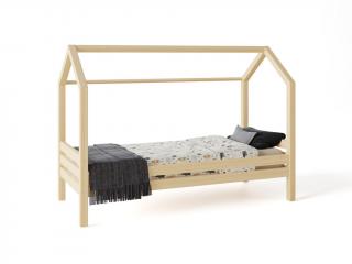 Domčeková posteľ Premium so šuflíkom rozmer lôžka: 100 x 180 cm, šuplík, nožičky: s nožičkami, bez šuplíku, Zábrany: predná