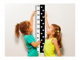 Elisdesign detsky meter na stenu barva: čierna