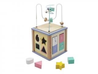 Montessori kocka s aktivitami 40 cm