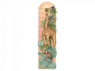 Nálepka na stenu - safari - Meter so žirafou