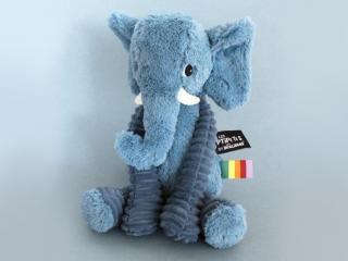 Plyšový slon Farba: Modrá
