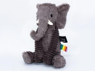 Plyšový slon Farba: sivá