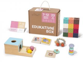 Sada náučných hračiek pre bábätká 7–⁠12 mesiacov - edukatívny box