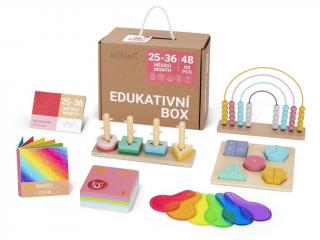 Sada náučných hračiek pre deti od 2 rokov (25–⁠36 mesiacov) - edukatívny box