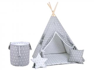 Teepee stan set Sivý varianta: luxury