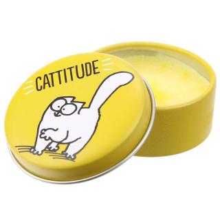 Balzám na pery mačka Simon's Cat v plechovej krabičke II žltá