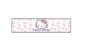 Čelenka s mačičkou Hello Kitty - 5 vzorov bielá