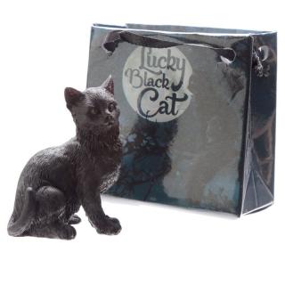 Čierna mačka pre šťastie v darčekovej minitaštičke 4