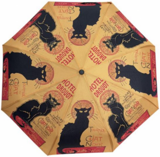 Dáždnik s čiernym kocúrom Le Chat noir - vystreľovací