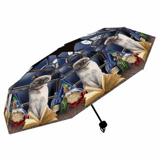 Dáždnik s mačkou kúzelníčkou - skladací