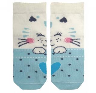 Detské ponožky s mačičkou - vel. 21-22, 23-27 veľkosť 21-22