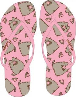 Detské žabky s mačkou Pusheen - 5 veľkostí 27/28