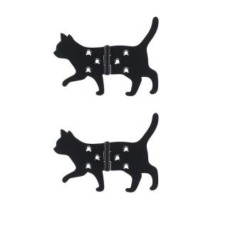 Dverný pánt mačka - sada 2 ks kočičky koukají doleva