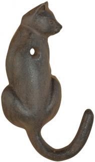 Liatinový háčik mačka s chvostíkom I kočka s pootočenou hlavičkou