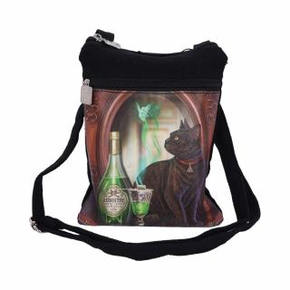 Luxusný messenger bag s mačkou a zelenou vílou