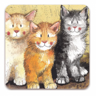 Magnetka s tromi mačkami - design Alex Clark