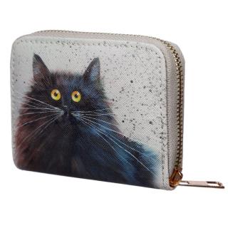 Menšia peňaženka s mačkou - 2 varianty s černou kočkou