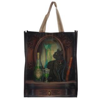 Nákupná taška mačka a absinth - design Lisa Parker