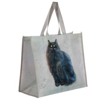 Nákupná taška s okatou mačkou