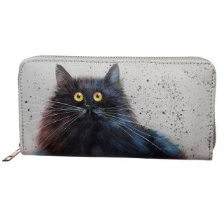 Peňaženka s čiernou mačkou