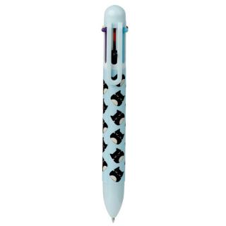 Šesťfarebné pero s mačkou - 2 varianty Modrá