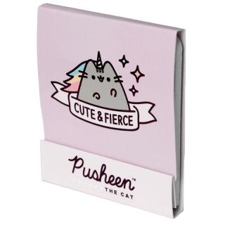 Vreckové pilníky na nechty s mačkou Pusheen fialová