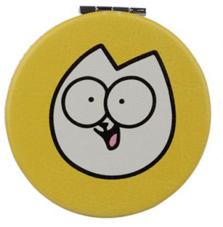 Vreckové zrkadlo s mačkou Simon's Cat - 4 varianty žltá