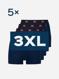 5pack pánskych boxeriek PUNO navy - 3XL