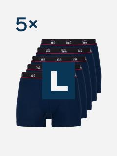 5pack pánskych boxeriek PUNO navy - L