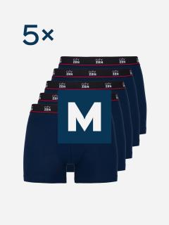 5pack pánskych boxeriek PUNO navy - M