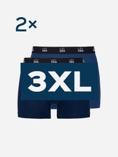 Boxerky PUNO navy+modré - 3XL