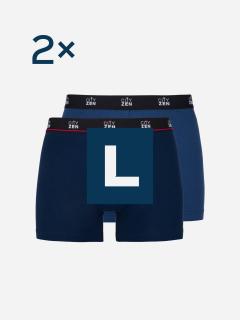 Boxerky PUNO navy+modré - L