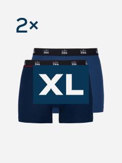 Boxerky PUNO navy+modré - XL