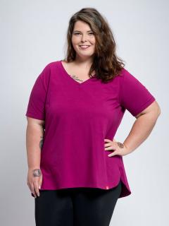 Dámske tričko LILLE purpurová Veľkosť: 46
