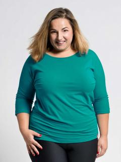 Dámske tričko RIVERA smaragdové Veľkosť: 50